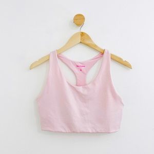 Juicy Couture Sport Light Pink Racerback Sports Bra No Padding